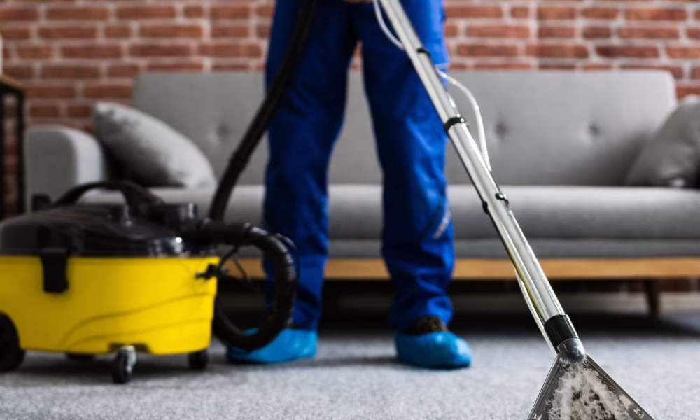 professional carpet cleaning cleaning a carpet